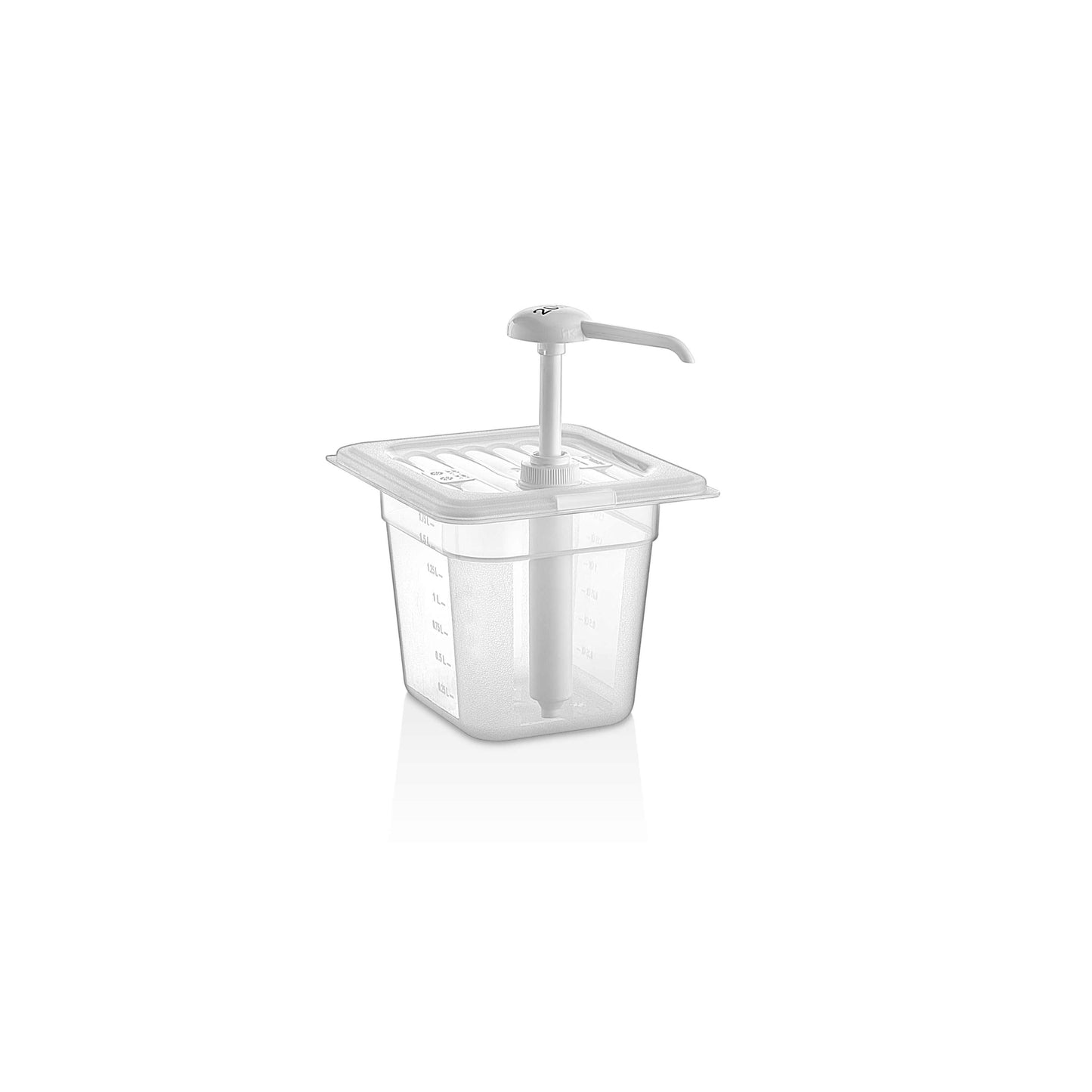 Saucenspender transparent, 2 Liter