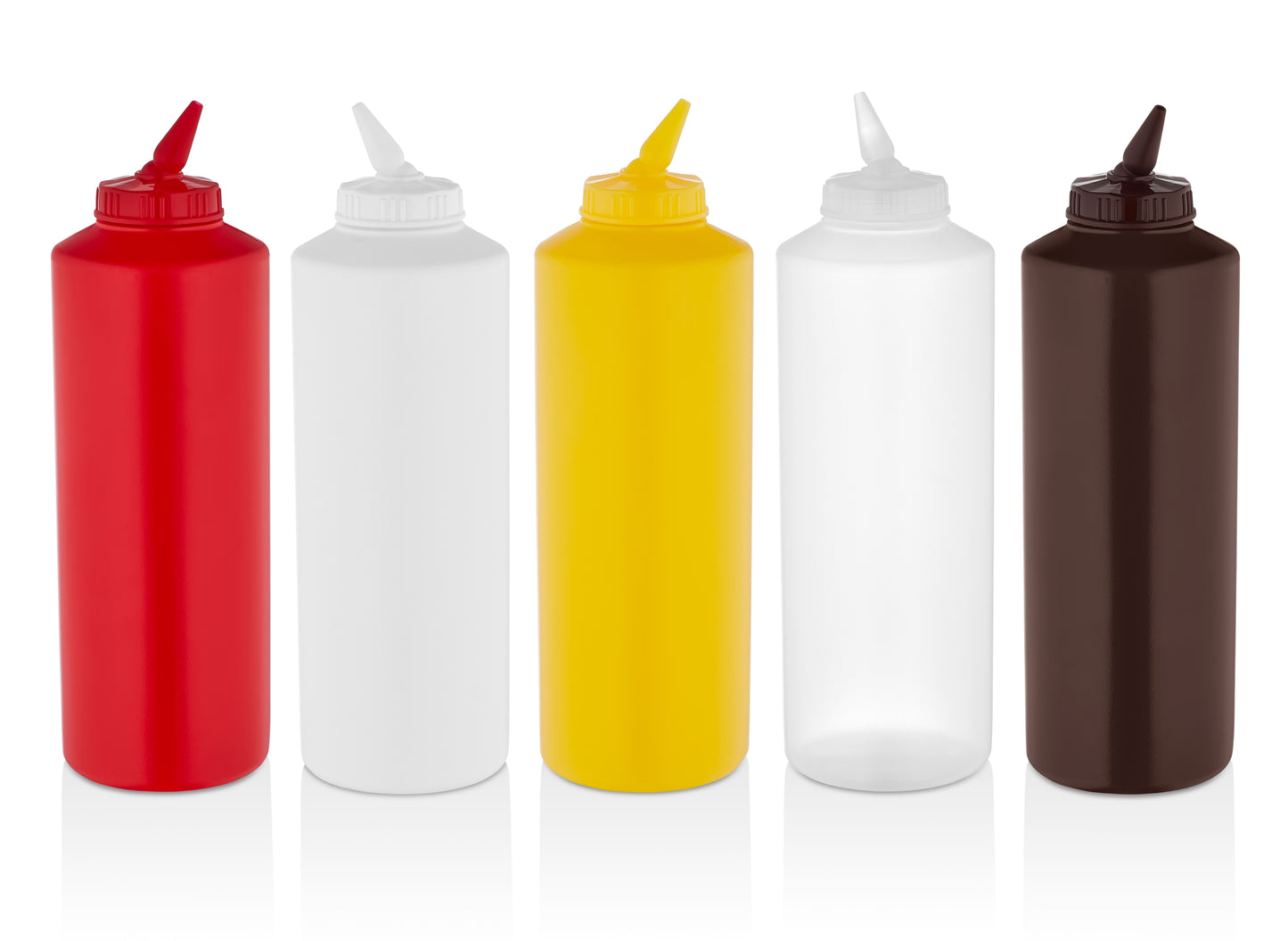 Saucenflasche rotierbare Spitze