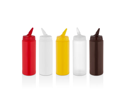 Saucenflasche rotierbare Spitze